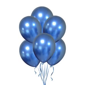 6 Blue Balloons